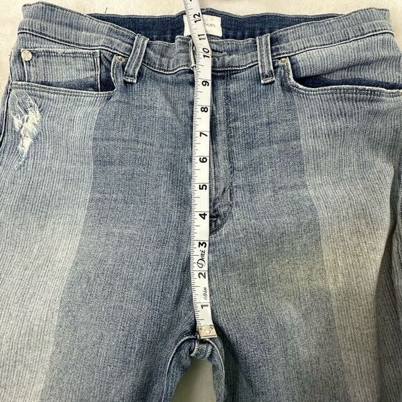 Hudson Women's 30 Barbara High Waist Crop Jeans Light Wash Distressed Denim - Picture 10 of 11